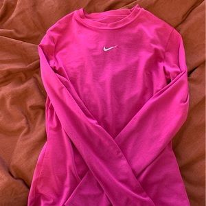 Pink Nike top